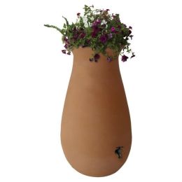 65 Gallon Urn Style Rain Barrel in Terra Cotta