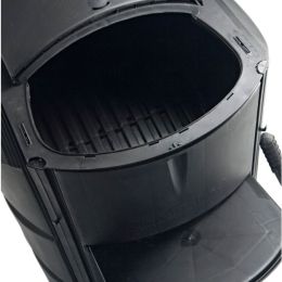 120 Gallon Black Plastic Compost Bin with 3 Composting Chambers
