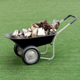 Heavy Duty Black Rust Proof Wheelbarrow