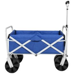 Folding Sturdy Utility Wagon Garden Cart
