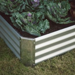 Industrial Farmhouse Steel Raised Garden Bed Metal Planter with Lining