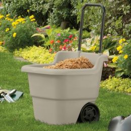 Sturdy Lawn Cart Mini Bucket 15 Gallon Wheelbarrow