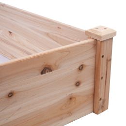 Solid Cedar Wood 8 ft x 2 ft Raised Garden Bed Planter