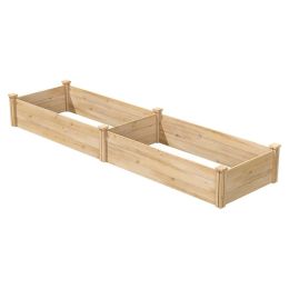 2 ft x 8 ft Cedar Wood Raised Garden Bed - Made in USA