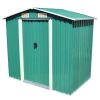 Garden Storage Shed Green Metal 80.3"x52"x73.2"(D0102HEJIA7)