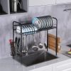 Stainless Steel Single Layer, Inner Length 90cm Kitchen Bowl Rack Shelf(D0102HEVY1Y)