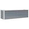 Garden Raised Bed Galvanized Steel 63"x15.7"x17.7" Gray(D0102HEJ0DW)