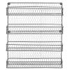 2-Tier Black Foldable Shelf Rack Kitchen Bathroom Countertop RT(D0102HP8JDW)