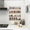 2-Tier Black Foldable Shelf Rack Kitchen Bathroom Countertop RT(D0102HP8JDW)