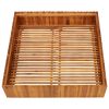 Garden Raised Bed 39.3"x39.3"x9.8" Solid Acacia Wood(D0102HEJCQG)