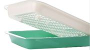 Plastic Drain Vegetables And Fruit Tray Dish Rack Kitchen Compartment Tray(D0101HX9AFG)