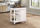 ACME Ottawa Kitchen Cart, Black & White YF(D0102HECN4U)