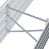 Garden Raised Bed Galvanized Steel 63"x15.7"x17.7" Gray(D0102HEJ0DW)