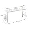 Stainless Steel Single Layer, Inner Length 90cm Kitchen Bowl Rack Shelf(D0102HEVY1G)