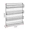 2-Tier Black Foldable Shelf Rack Kitchen Bathroom Countertop RT(D0102HP8JDW)