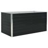 Raised Garden Bed Anthracite 63"x31.5"x30.3" Galvanized Steel(D0102HEJV3Y)