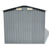 Garden Storage Shed Gray Metal 80.3"x52"x73.2"(D0102HEJIQU)