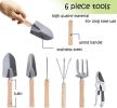 Bosonshop 9 PCS Garden Tools Set Ergonomic Wooden Handle Sturdy Stool with Detachable Tool Kit Perfect for Different Kinds of Gardening(D0102HPEE2V)