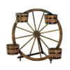 Summerfield Terrace Wagon Wheel Barrel Planter Display