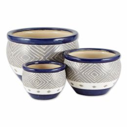 Summerfield Terrace Cobalt Planters Trio